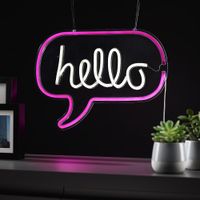 neon light usb sign - hello