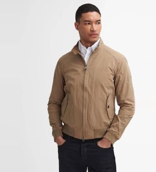 Barbour international para hombre. MCA0427 Chaqueta Harrington marrón (M), Casual, Poliamida