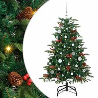 arbol de navidad artificial verde 150 cm pvc metal y plastico vidaxl