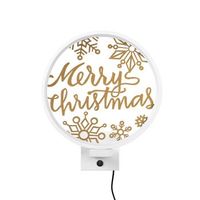 lampara de pared xmas29 oro blanco metal 30x36x10 cm