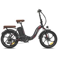 bicicleta electrica urbana plegable fafrees f20 pro 36v 250w 25ah negro