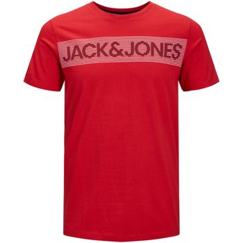 Jack & Jones Camiseta 12255501 JWHCORP LOGO TEE SS O-NECK JNR TRUE RED para niño