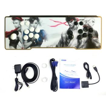 [64G] Consola de juegos retro 3D Pandorra Box con 10K juegos incorporados,máquina de videojuego arcade,consola para dos