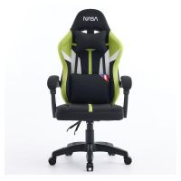 silla gaming nasa saturn pro negroverde ajustable