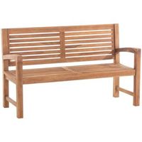 banco de madera de teca halden teca 59x150x92 cm clp
