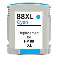 compatible cyan hp 88xl high capacity ink cartridge replaces hp c9391ae