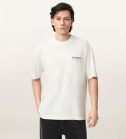 all saints para hombre m071pb camiseta underground blanco s casual algodon manga corta