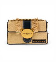 rue madam paris para mujer 1574 bolso teddy con flechos negro osfa casual poliuretano