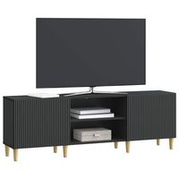 mueble de tv  mueble de salon  gabinete de tv negro 150 x 31 x 50 cm madera de ingenieria