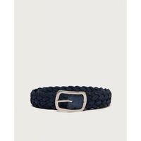 orciani cinturon u08169 - intrecciata hunting double-blu para hombre