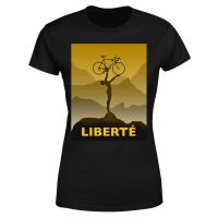 liberte womens t-shirt - black - m - black
