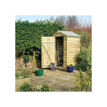 Rowlinson Oxford 4 x 3 Garden Shed in Natural Timber