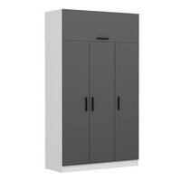 armario minar 255 antracita blanco 135x255x52 cm