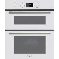 hotpoint class 2 du2 540 electric built-under double oven - white white