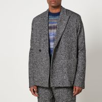 represent tweed double-breasted blazer - l