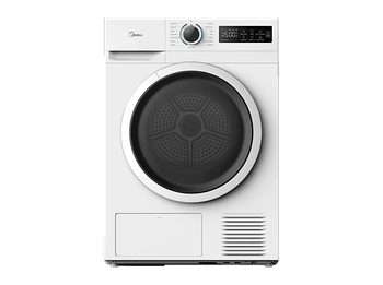 Secadora bomba de calor - Midea MD110H80/W-ES, 8 kg, 15 Programas, My Cycle, Antiarrugas, Blanco