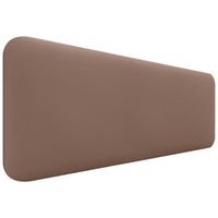 dhome cabecero tapizado liso redondeado polipiel para pared acusticos cabeceros absorbentes cabezal cama dormitorio arcilla 150cm
