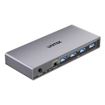 Interruptor KVM Unitek V1310AGY01-EU 2 Computadoras 4K Ultra HD DisplayPort