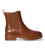 lauren ralph lauren para mujer 802974476001 botines de piel allyson marron 37 plano ninguno casual