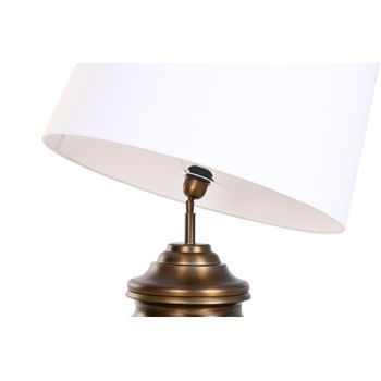 Lampara Sobremesa Acero Patinado 60x60x103 Bronce