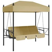banco columpio  banco de jardin de jardin con toldo acero arena