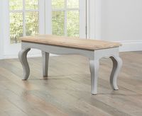 parisian small grey bench