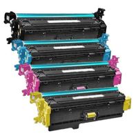 compatible multipack hp 508a standard capacity full set toner cartridges 4 pack