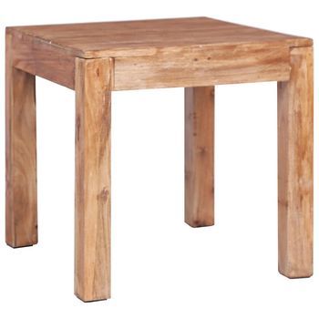 Mesa De Centro De Madera Maciza De Caoba 53x50x50 Cm Vidaxl