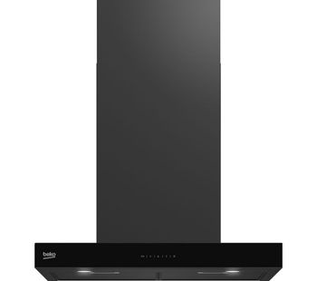 BEKO HCB63741BDX Chimney Cooker Hood - Black Steel, Black