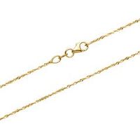 cadena singapur de oro 9 quilates