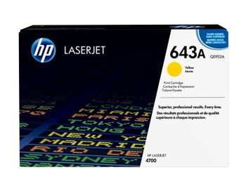 Cartucho de tóner original HP 643A Amarillo
