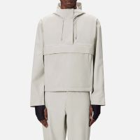 rains suva hardshell matte shell short anorak - l