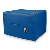 puff cama confort azul unico