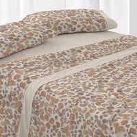 juego de sabanas 50 algodon botanico cama de 180 cm - canela - burrito blanco