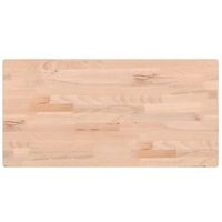 tablero rectangular de madera maciza de haya 80x40x25 cm vidaxl