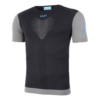 UYN PB42 OW Camiseta De Running Hombres-Negro,Gris