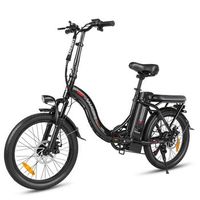 bicicleta electrica urbana plegable samebike cy20 ruedas de radios de 20 250 w 36 v 13 ah negra