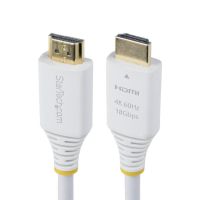 cable hdmi startech 3m certificado premium uhd 4k 60hz hdr10 arc blanco