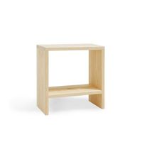 mesita meller natural - hecha a mano en espana - madera natural