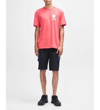 Deus Ex Machina para hombre. D261MTS559 Camiseta Quad rojo (XL), Casual, Algodón, Manga corta