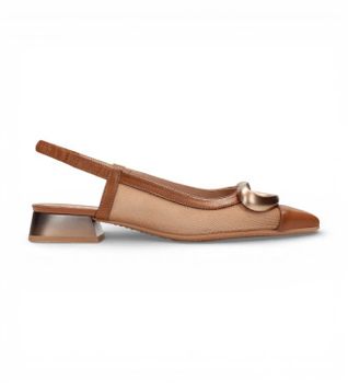 Hispanitas para mujer. HV253955 Bailarinas Dali marrón (38), Piel, Plano, 1 a 3cm, Ninguno, Casual