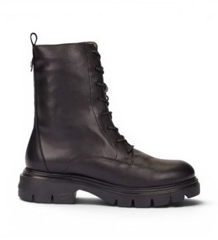 Wonders para mujer. A-4313 Botines de Piel Alice negro (40), Plano, Cordones, Casual