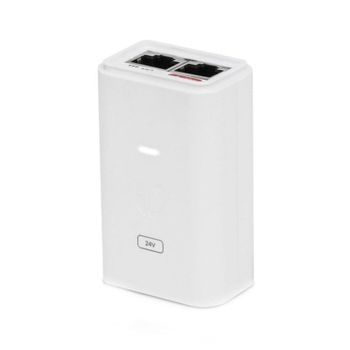 Adaptador PoE Ubiquiti POE-24-12W-G-WH 24V 24W Gigabit Ethernet Blanco compacto