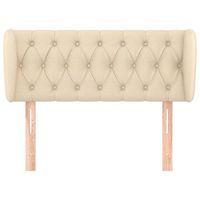 cabecero cama mueble de dormitorio de tela 93 x 23 x 7888 cm crema m020007404