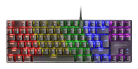 teclado mecanico compackto tkl mars gaming mk80 italiano black iluminacion 12efecto switch rojo rgb