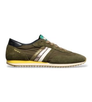 Serafini para hombre. AI26XRM1 Zapatillas de ante RM60 verde (40), Plano, Cordones, Casual