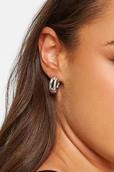 Pendientes Plateados Serpiente