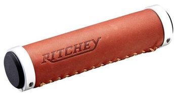 Punos ritchey classic locking leather marron 130mm