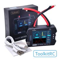 toolkitrc wm150 150a 50v vatios medidor analizador de potencia pantalla lcd voltaje de potencia probador de corriente salida pwm para rc dron fpv