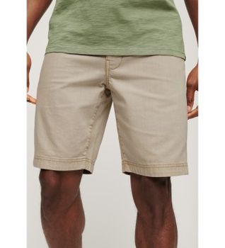 Superdry para hombre. M7110397A Pantalón chino corto Officer beige (34), Casual, Algodón